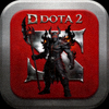 DOTA 2游戏图标，展示游戏Logo与标志性英雄影魔