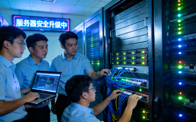 PG娱乐技术团队正在进行服务器安全升级操作