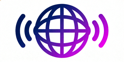 数字内容发行平台Logo - 体现媒体与传播的图标