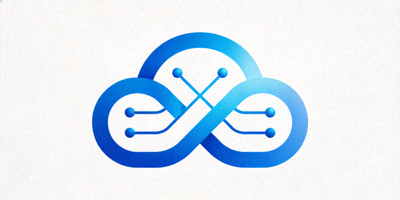 云计算服务提供商Logo - 代表数据与连接的符号